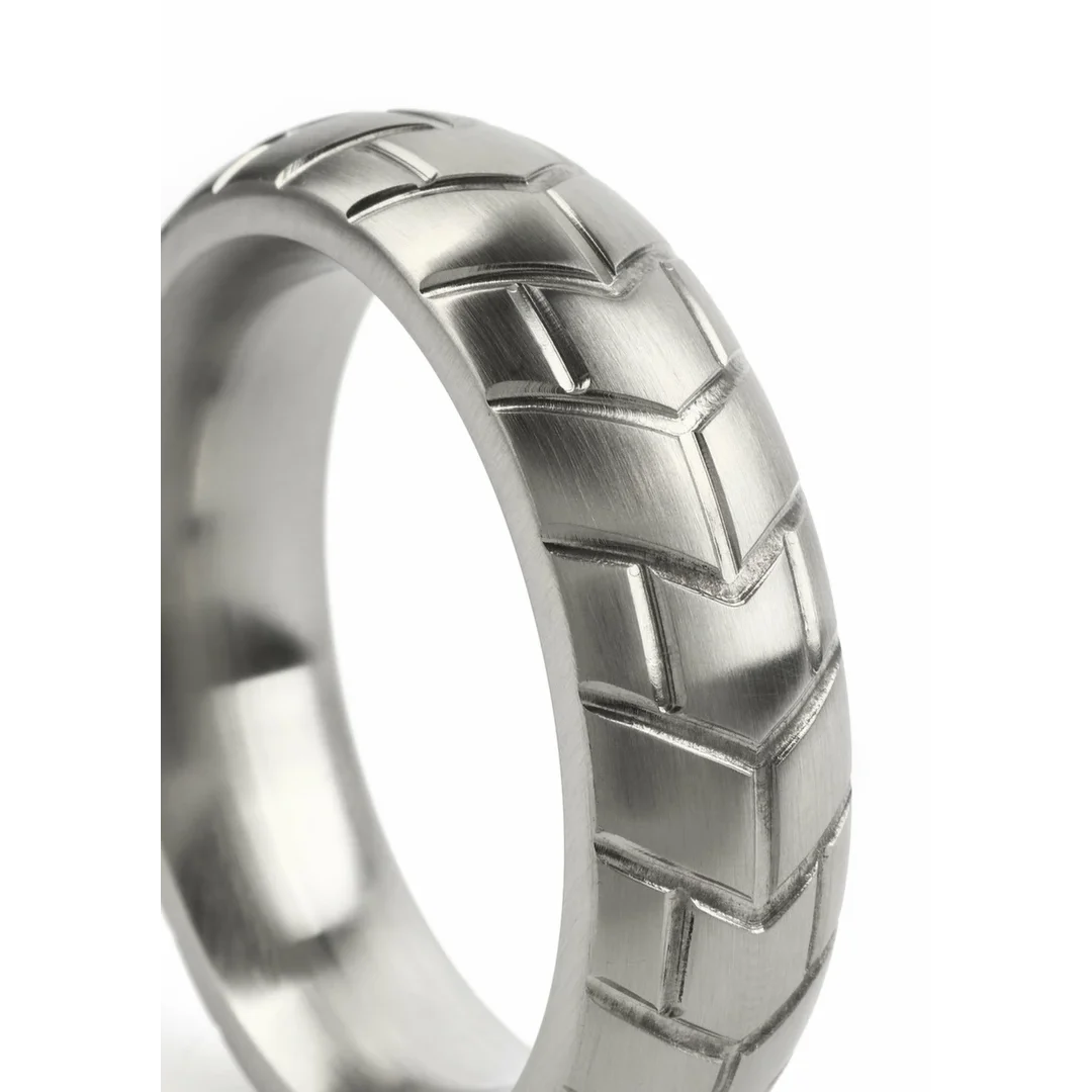 Mr. Steel MeGa Tire C-Ring Satin 50mm stalowy pierścień satynowy — zdjęcie 6