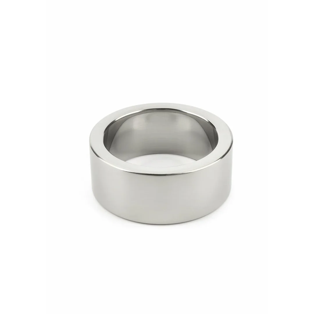 Mr. Steel Mega Wide Band C-Ring 40mm stalowy szeroki pierścień — zdjęcie 5