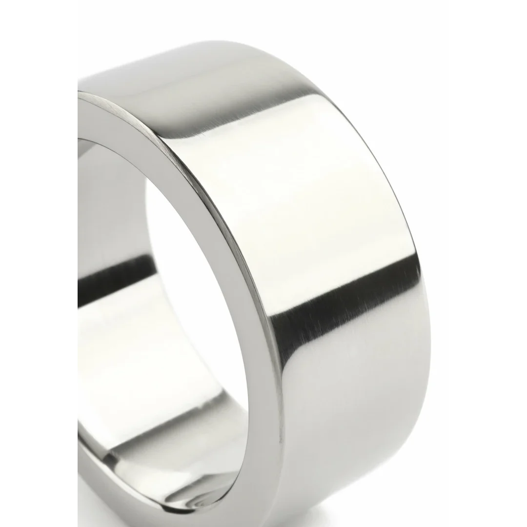 Mr. Steel Mega Wide Band C-Ring 40mm stalowy szeroki pierścień — zdjęcie 6