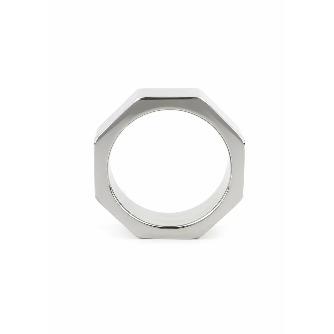 Mr. Steel Nut C-Ring 45mm stalowy pierścień anatomiczny sześciokątny — zdjęcie 4
