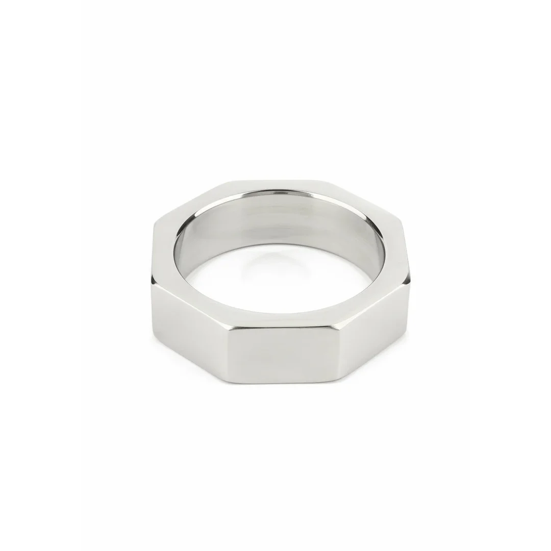 Mr. Steel Nut C-Ring 45mm stalowy pierścień anatomiczny sześciokątny — zdjęcie 5
