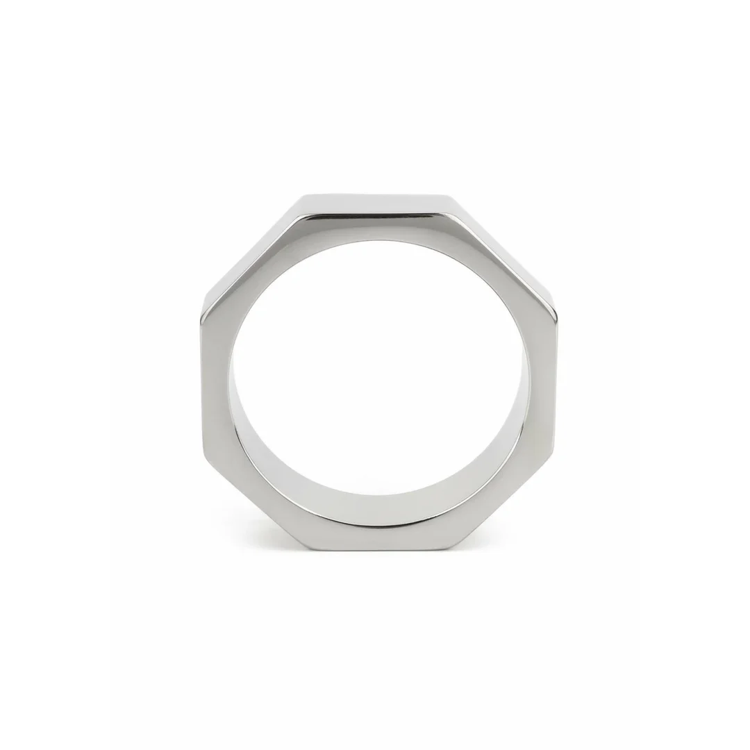 Mr. Steel Nut C-Ring 50mm stalowy pierścień anatomiczny sześciokątny — zdjęcie 4