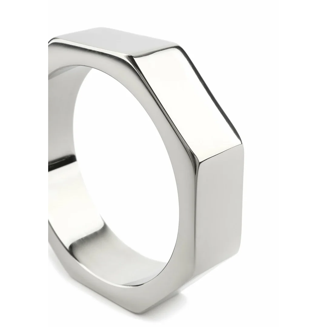 Mr. Steel Nut C-Ring 50mm stalowy pierścień anatomiczny sześciokątny — zdjęcie 6