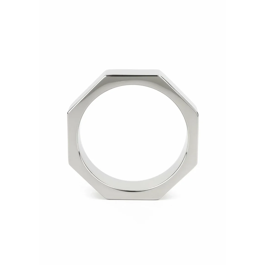 Mr. Steel Nut C-Ring 55mm stalowy pierścień anatomiczny sześciokątny — zdjęcie 4