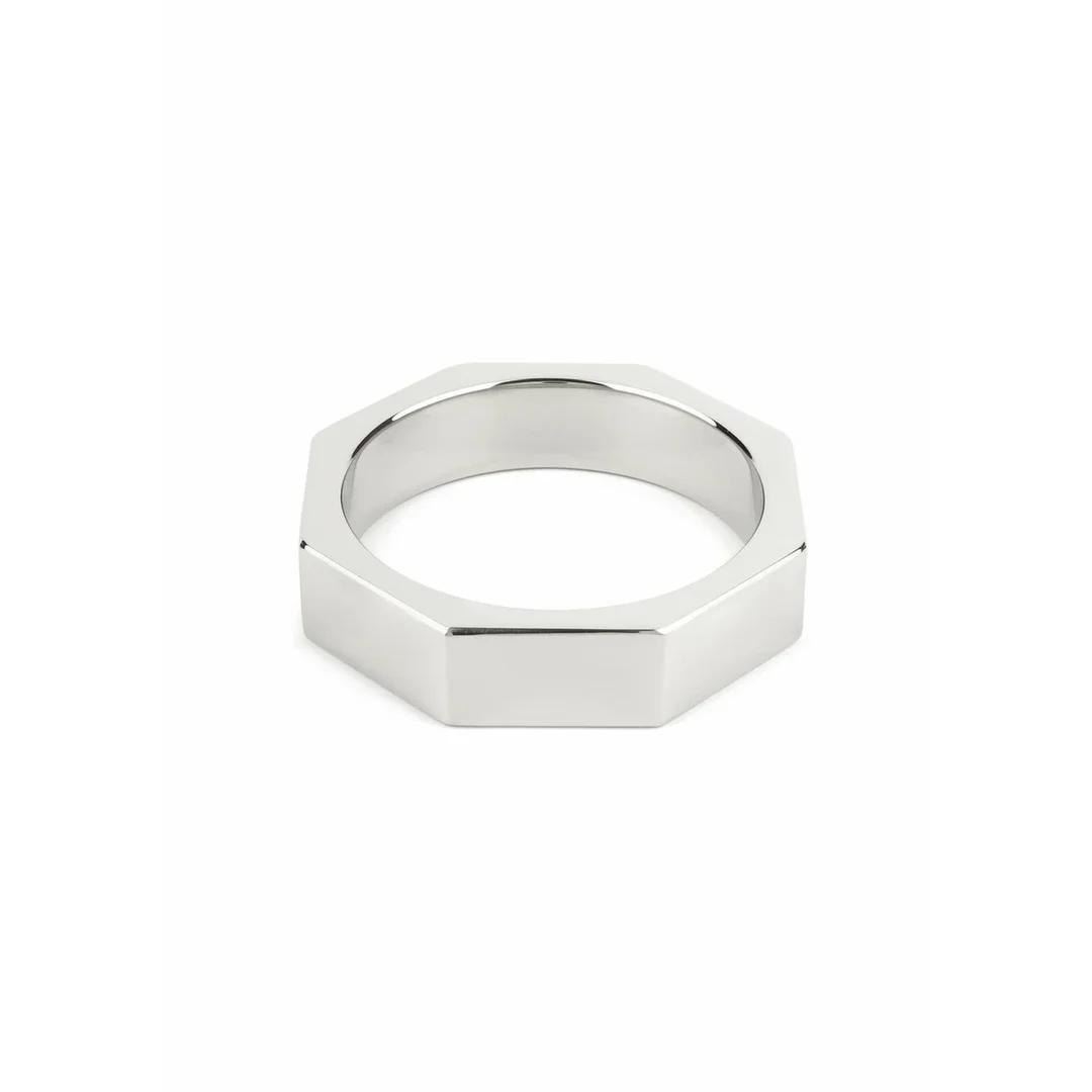 Mr. Steel Nut C-Ring 55mm stalowy pierścień anatomiczny sześciokątny — zdjęcie 5