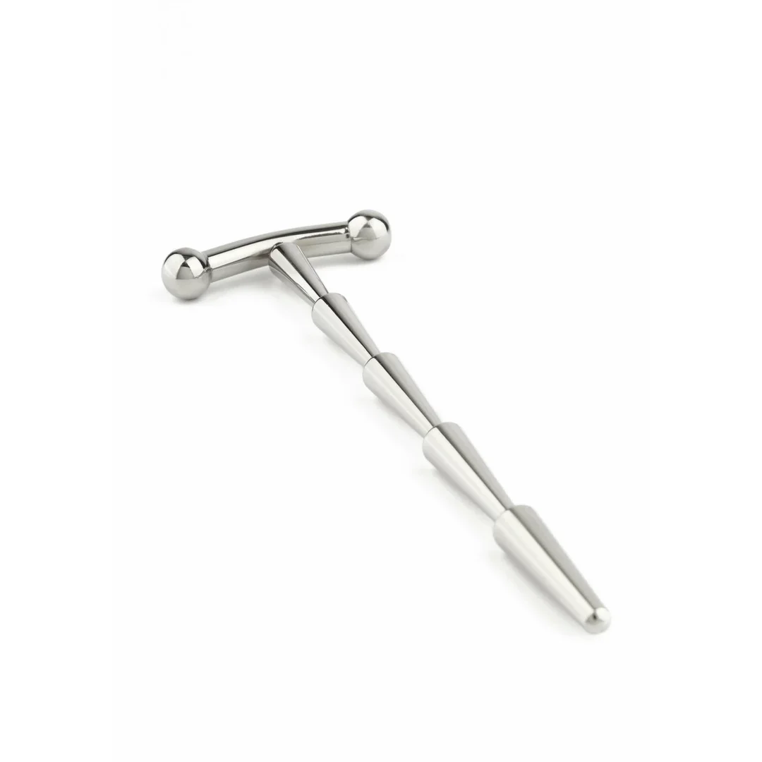 Mr. Steel Smooth Cum Rattle - stalowy korek intymny, gładki, srebrny — zdjęcie 2