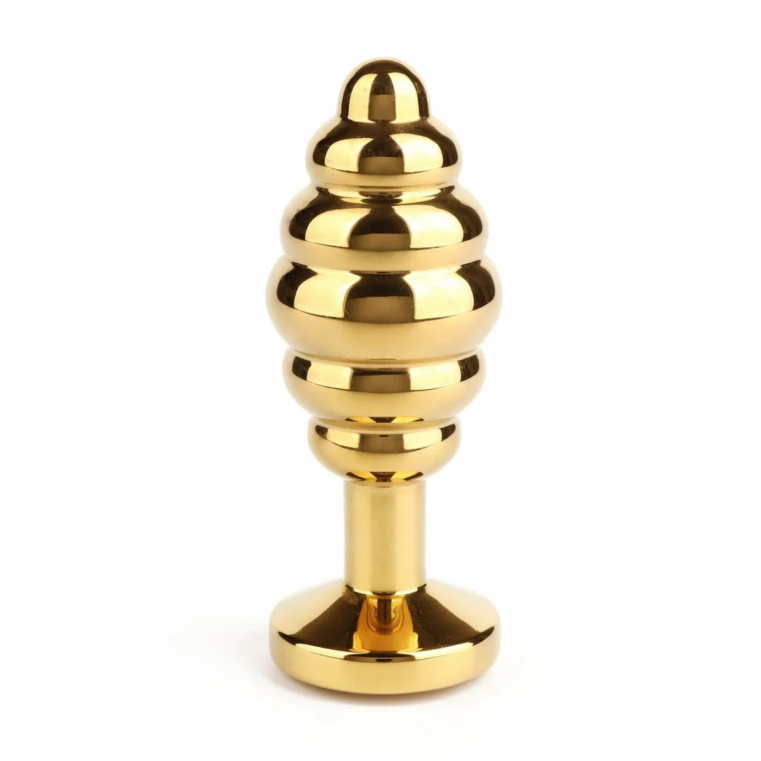 Mr. Steel Twister Medium - stalowy korek analny spiralny z kryształkiem — zdjęcie 4