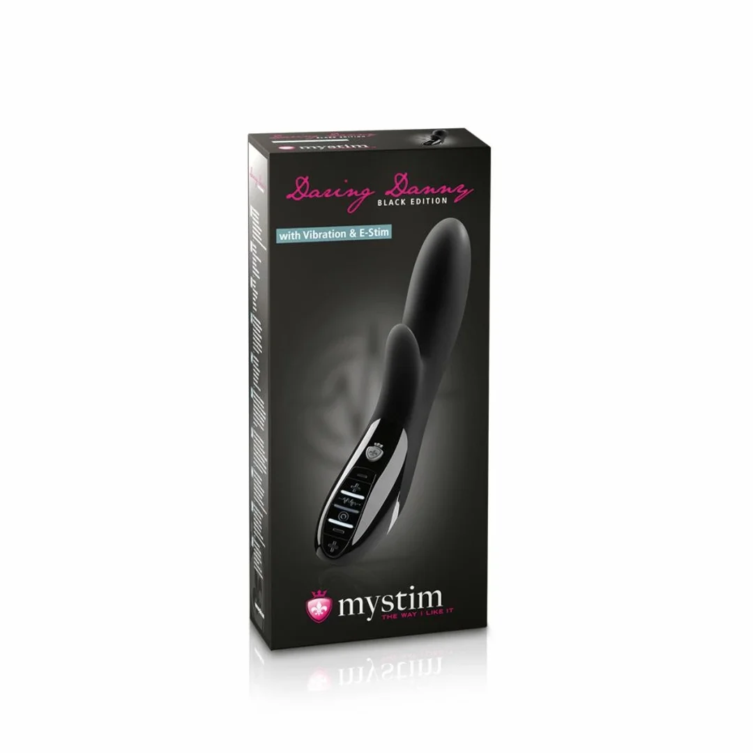 Mystim Daring Danny eStim Black - wibrator z elektrostymulacją, silikon — zdjęcie 5