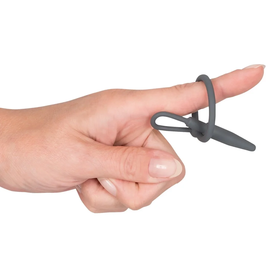 Mystim Dilator 2w1 Pierścień z Rozszerzaczem Silikonowy Czarny 6,2cm — zdjęcie 5