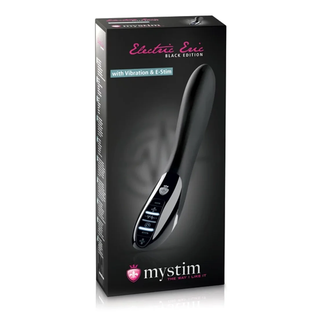 Mystim Electric Eric eStim Black - urządzenie wibrująco-elektrostymulujące 27 cm — zdjęcie 2