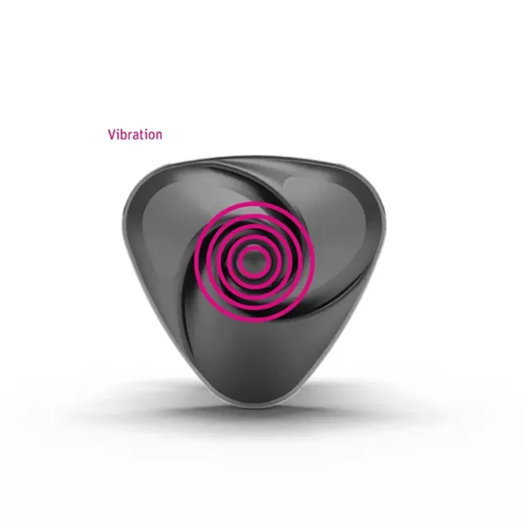 Mystim Hearts Desire Serce-Roża Layon e-stim czarny silikon 6,7 cm — zdjęcie 7