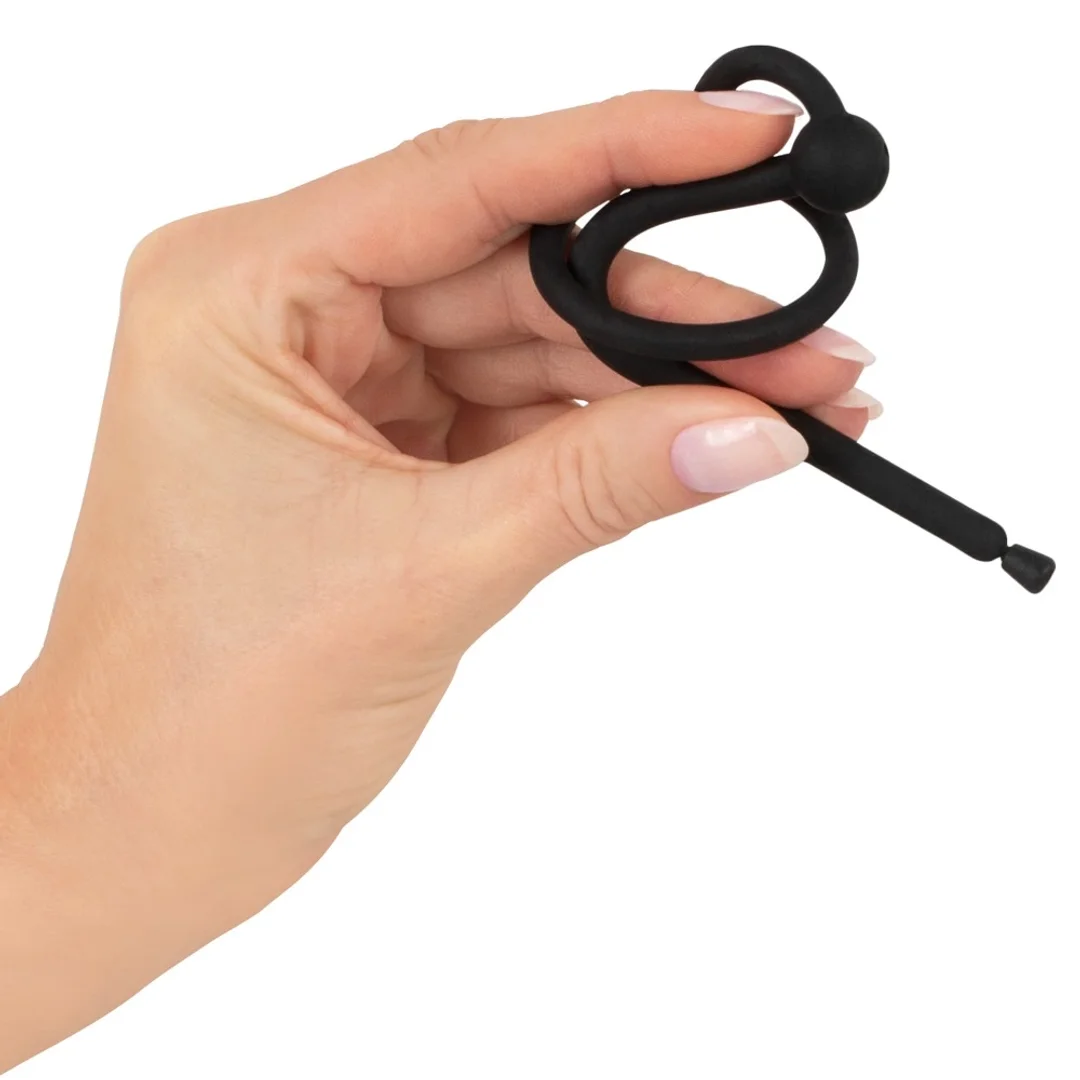 Mystim Plug do cewki moczowej z ruchomym pierścieniem, silikon 12,7 cm — zdjęcie 3