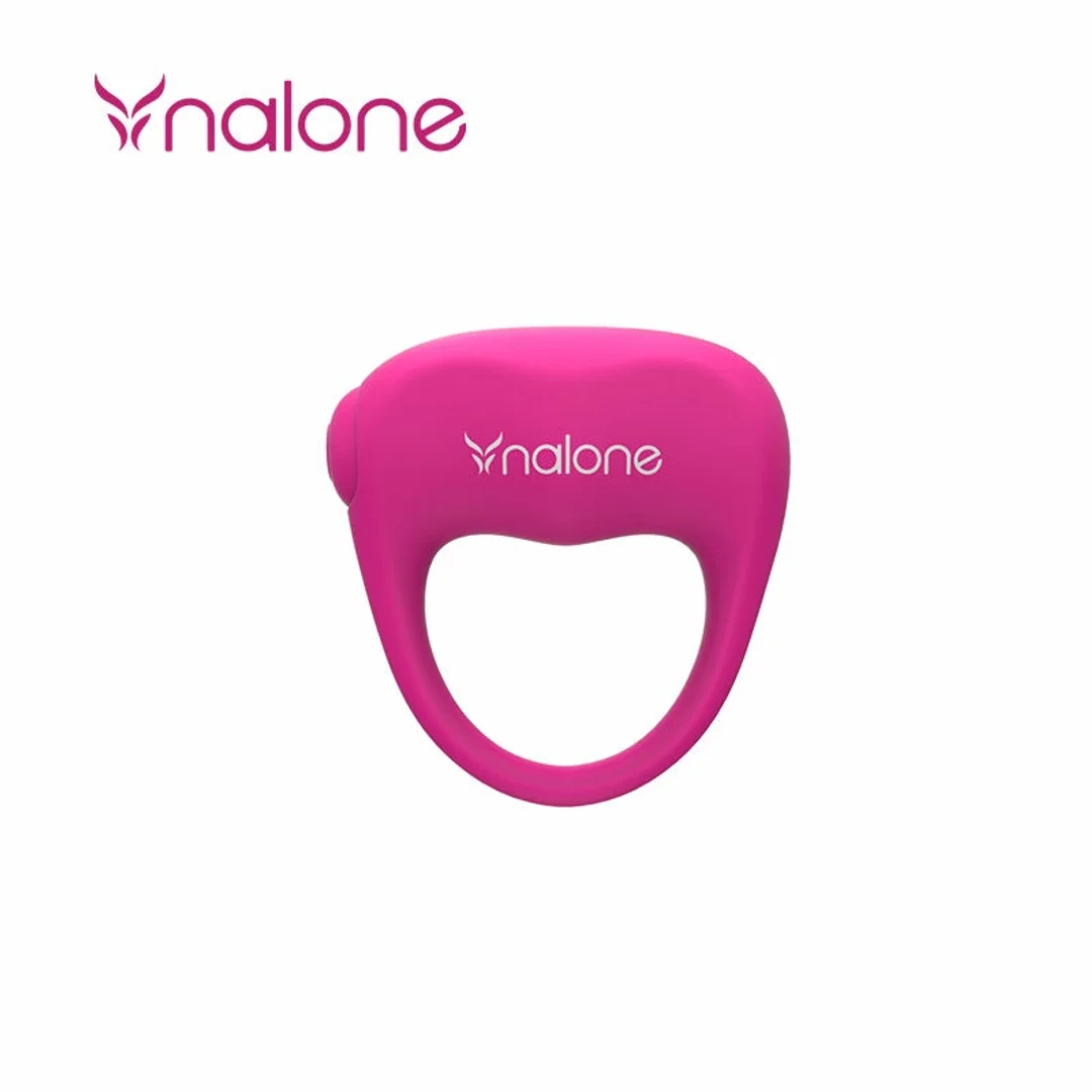 Nalone Love Pink - silikonowy pierścień wibracyjny, wodoodporny, rożowy — zdjęcie 2