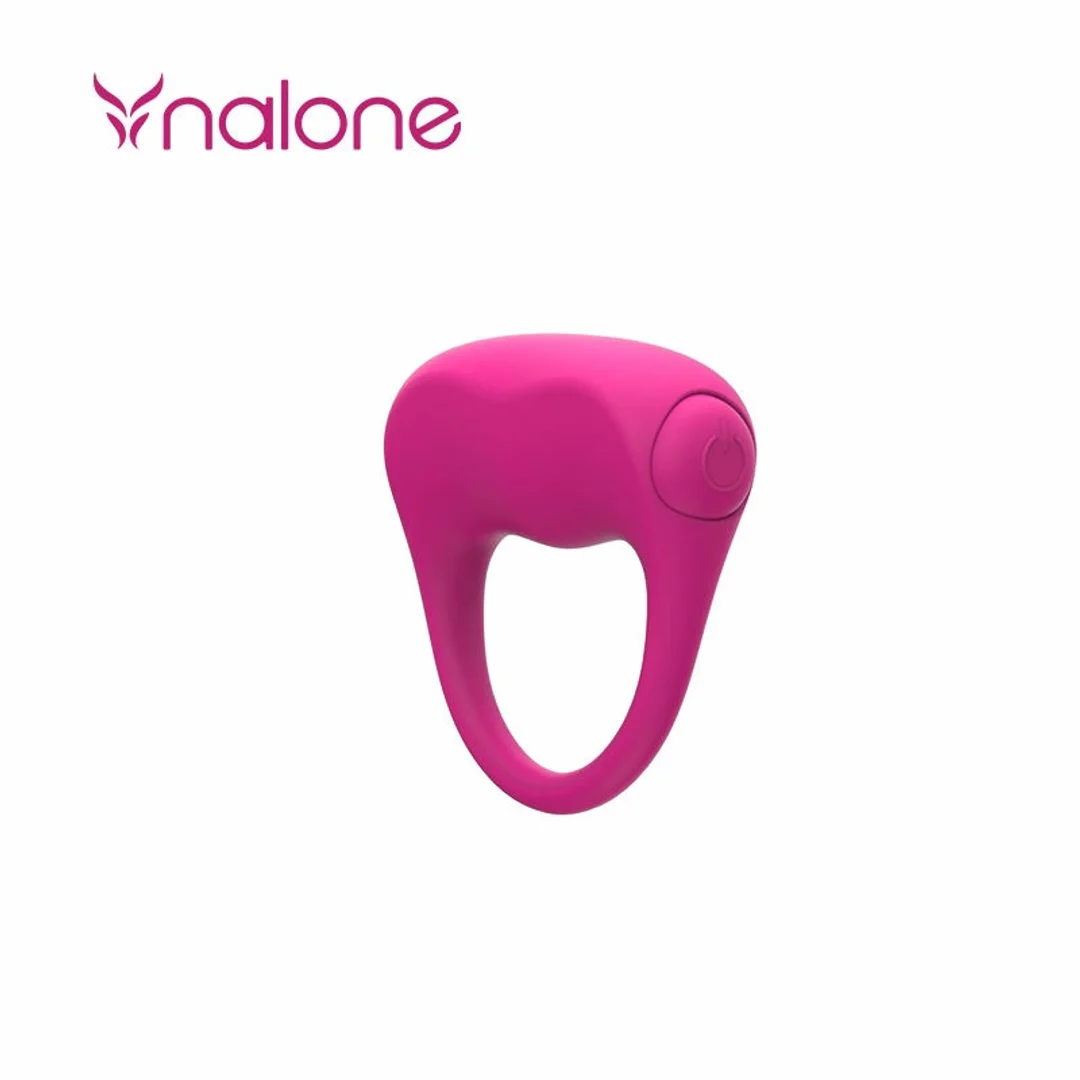 Nalone Love Pink - silikonowy pierścień wibracyjny, wodoodporny, rożowy — zdjęcie 5