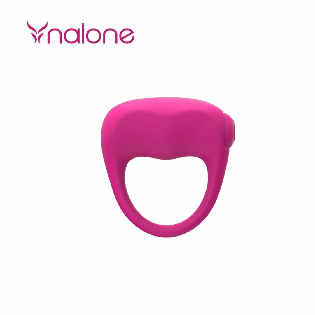 Nalone Love Pink - silikonowy pierścień wibracyjny, wodoodporny, rożowy — zdjęcie 6