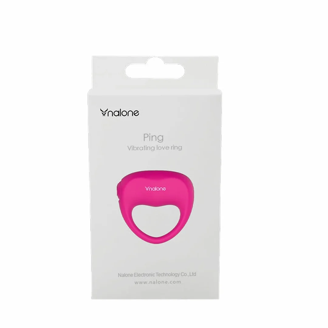Nalone Love Pink - silikonowy pierścień wibracyjny, wodoodporny, rożowy — zdjęcie 7