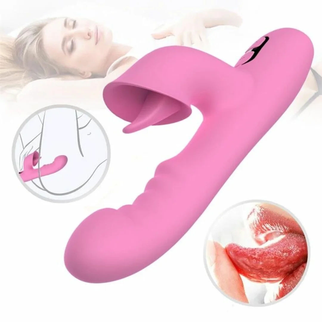 NALONE T-MAY Magic Stick rożowy - wibrator dwusilnikowy, 7 trybow — zdjęcie 2