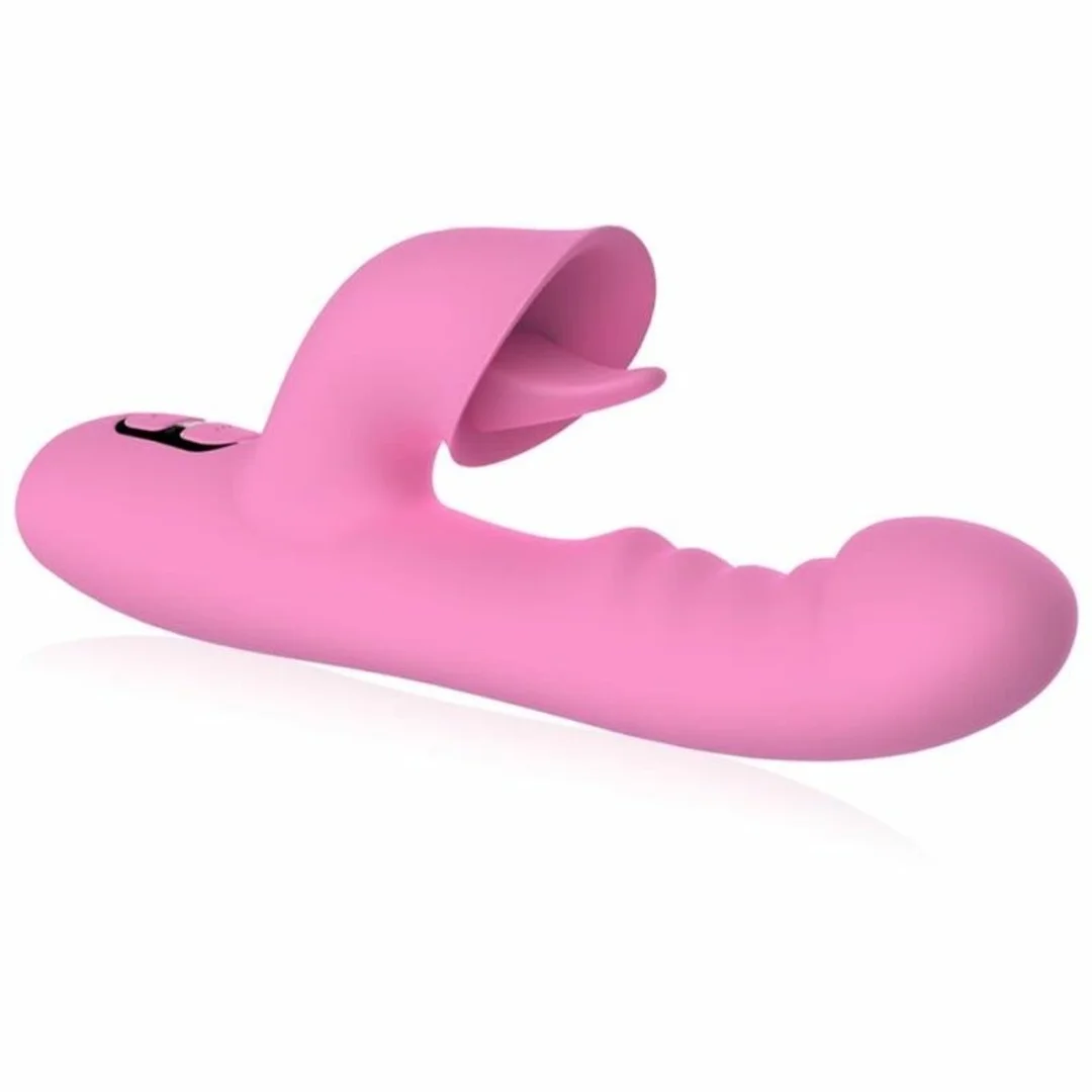 NALONE T-MAY Magic Stick rożowy - wibrator dwusilnikowy, 7 trybow — zdjęcie 3