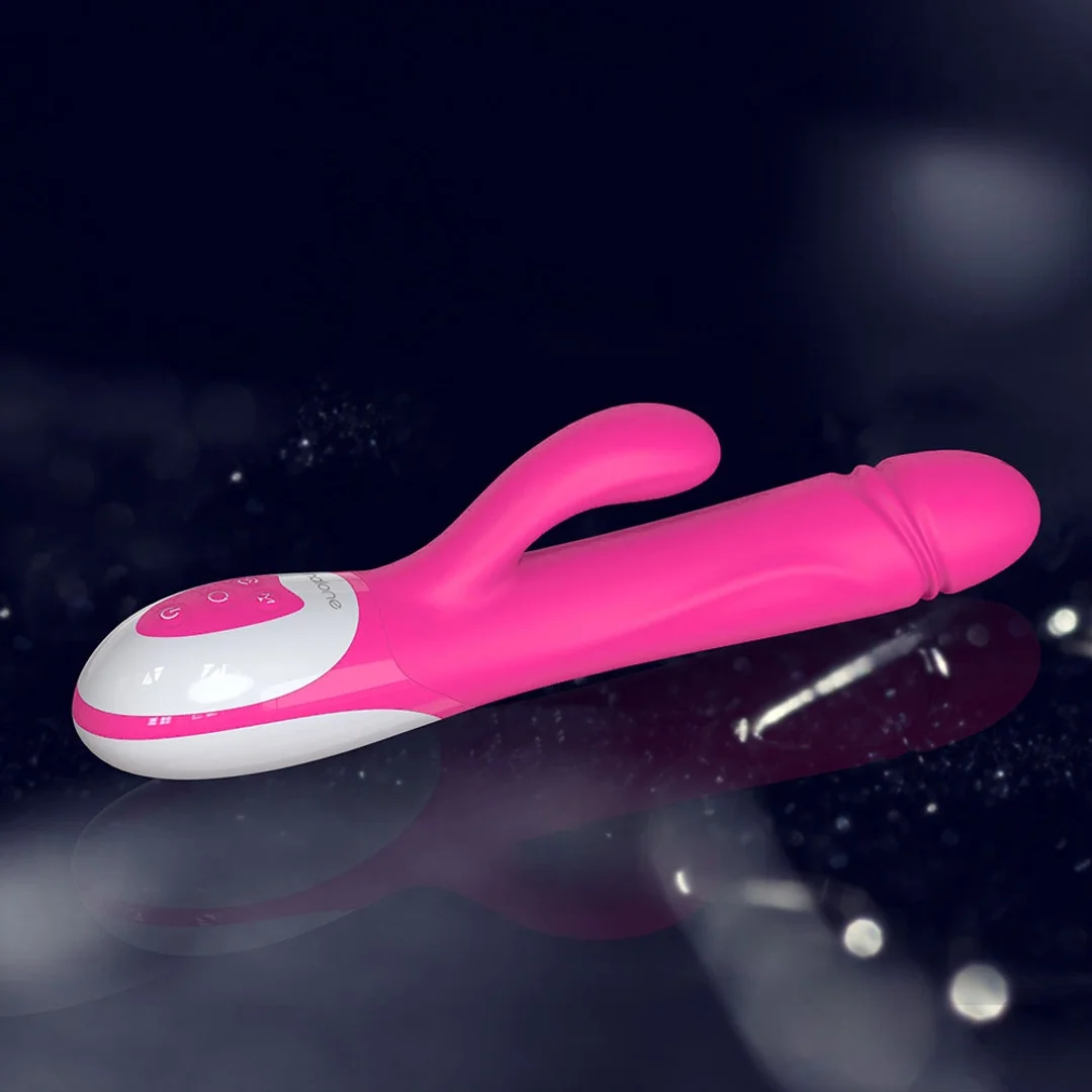 Nalone Wave silikonowy masażer z podwojnym napędem, wodoodporny 26 cm — zdjęcie 4