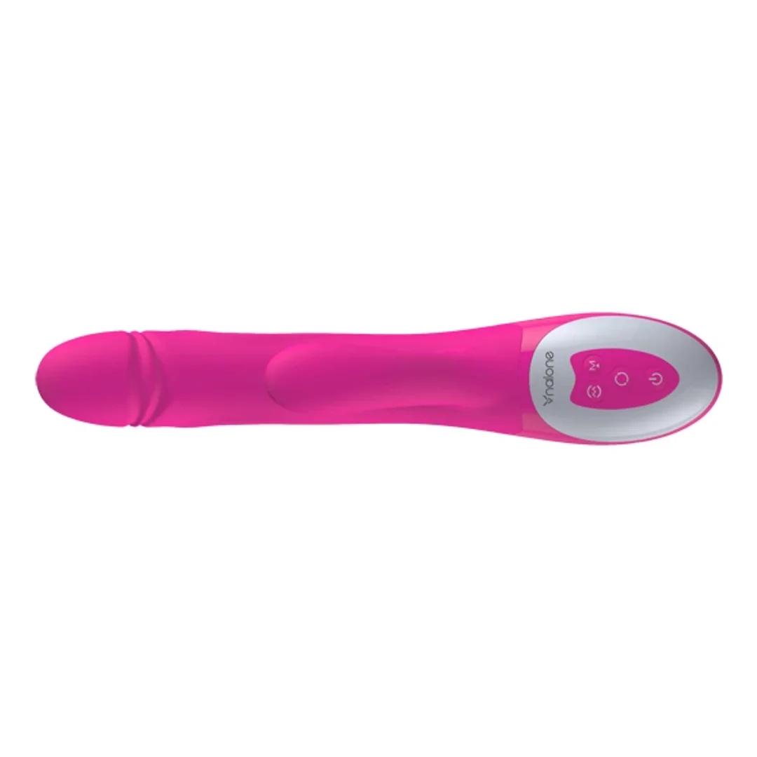 Nalone Wave silikonowy masażer z podwojnym napędem, wodoodporny 26 cm — zdjęcie 7