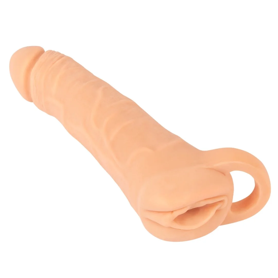 Nature Skin 2w1 System Intymny Przedłużający i Rękaw LARGE TPE 23,8 cm — zdjęcie 2