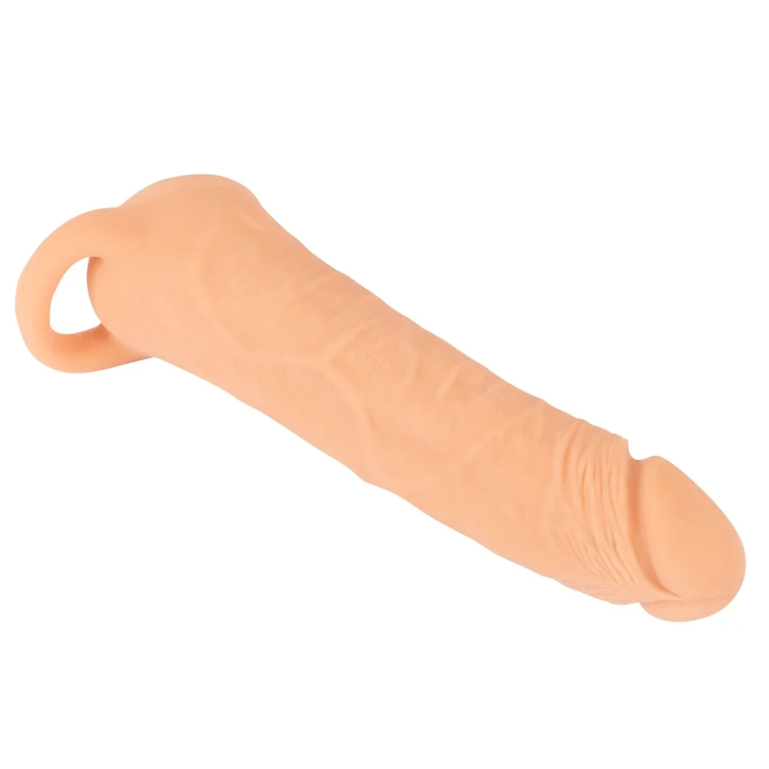 Nature Skin 2w1 System Intymny Przedłużający i Rękaw LARGE TPE 23,8 cm — zdjęcie 3