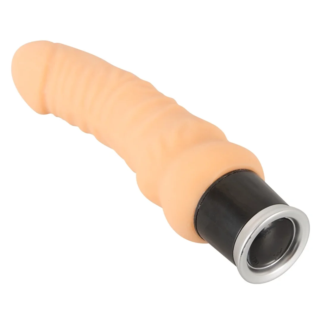 Nature Skin Wibrator 20 cm TPR wielofunkcyjny, elastyczny beżowy — zdjęcie 4