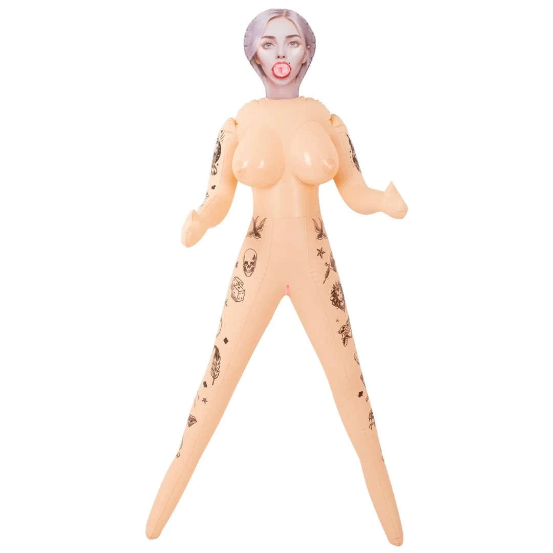 NaughtyDollz Tattoed Doll 152 cm - dmuchana figura z tatuażami — zdjęcie 2