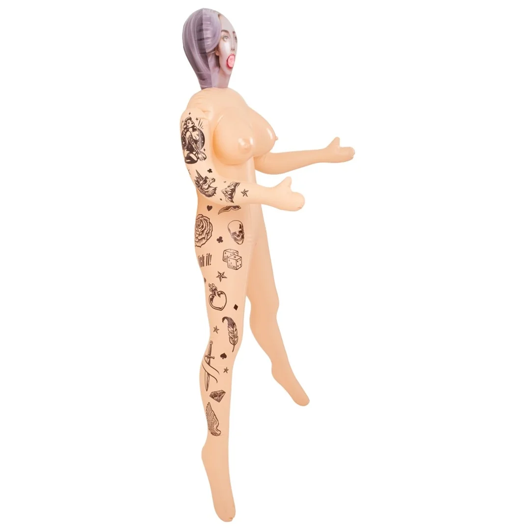 NaughtyDollz Tattoed Doll 152 cm - dmuchana figura z tatuażami — zdjęcie 3