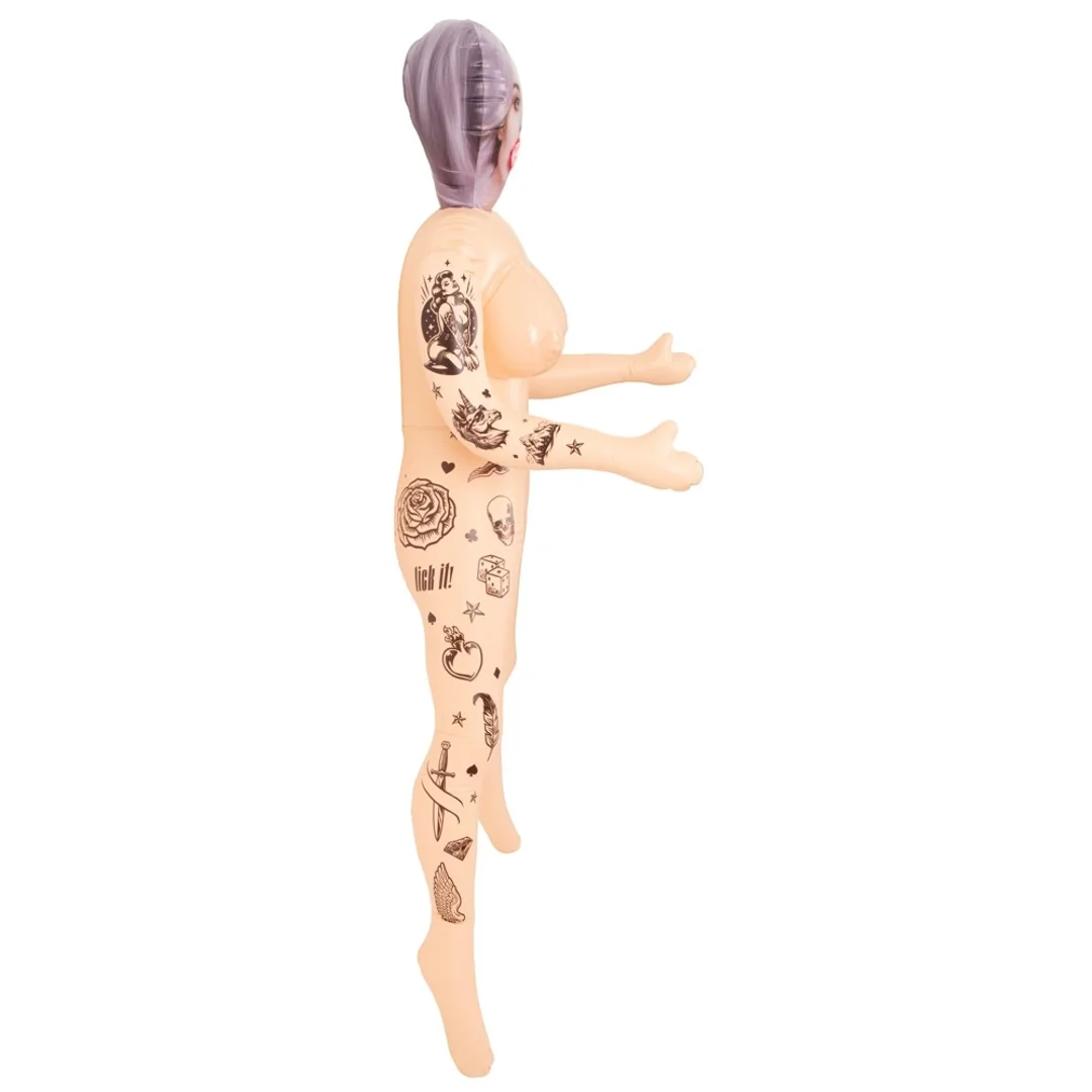 NaughtyDollz Tattoed Doll 152 cm - dmuchana figura z tatuażami — zdjęcie 4