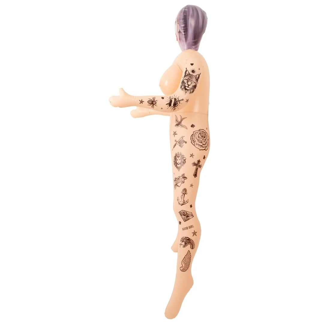 NaughtyDollz Tattoed Doll 152 cm - dmuchana figura z tatuażami — zdjęcie 6