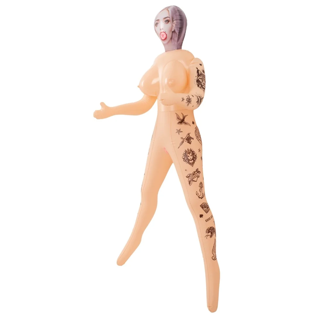 NaughtyDollz Tattoed Doll 152 cm - dmuchana figura z tatuażami — zdjęcie 7