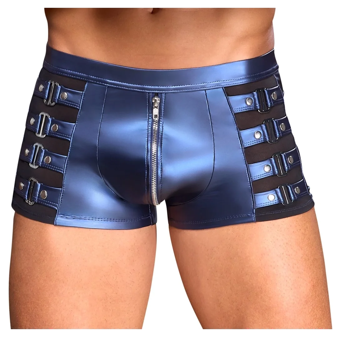 NEK Bokserki Męskie Matowe Niebieskie Ćwieki 2XL Metaliczny Look — zdjęcie 2