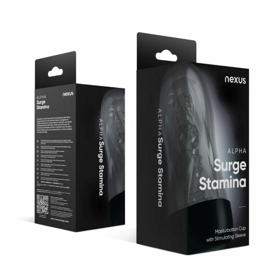 Nexus Alpha Surge Stamina Sleeve Transparent - Wkład do urządzenia intymnego — zdjęcie 3