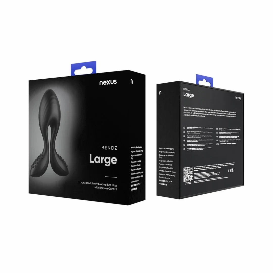 Nexus Bendz Large - Wibrująca zatyczka analna, regulowana, silikonowa, pilot — zdjęcie 7
