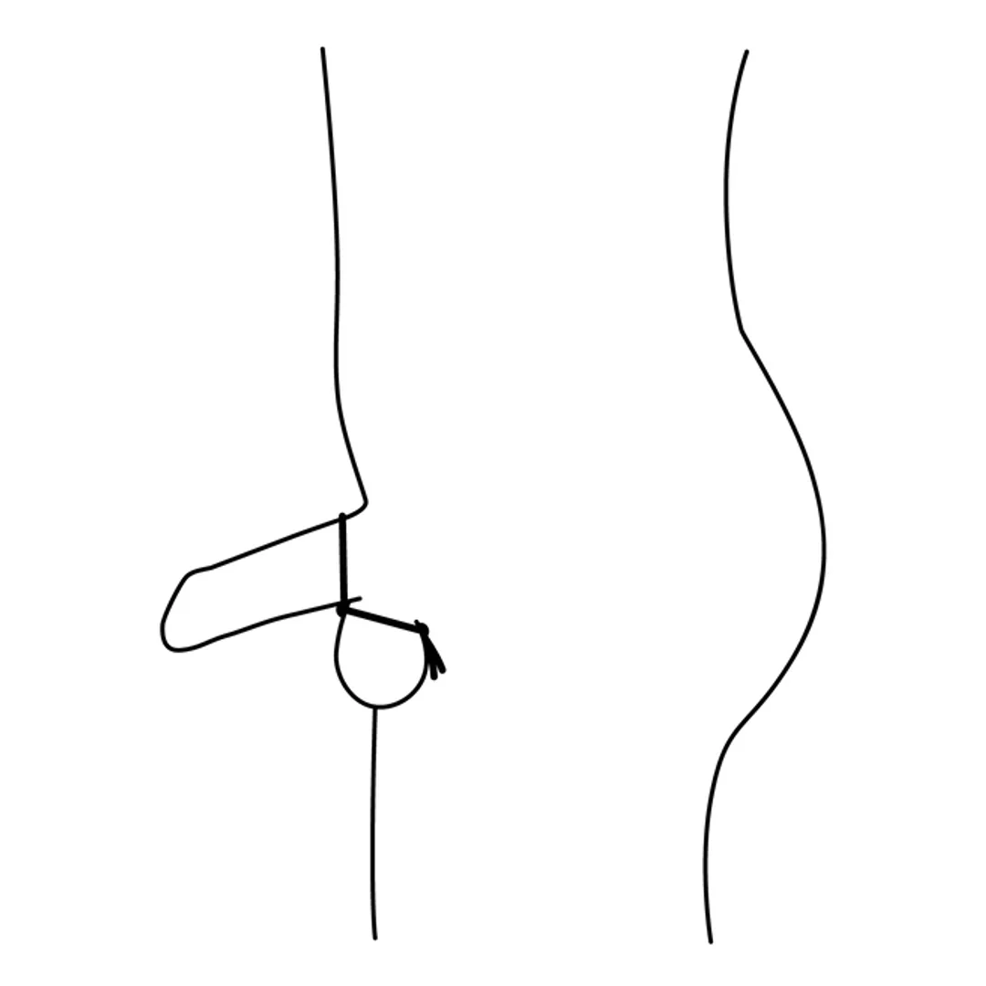 Nexus Double Adjustable Lasso - Czarny silikonowy pierścień regulowany — zdjęcie 2