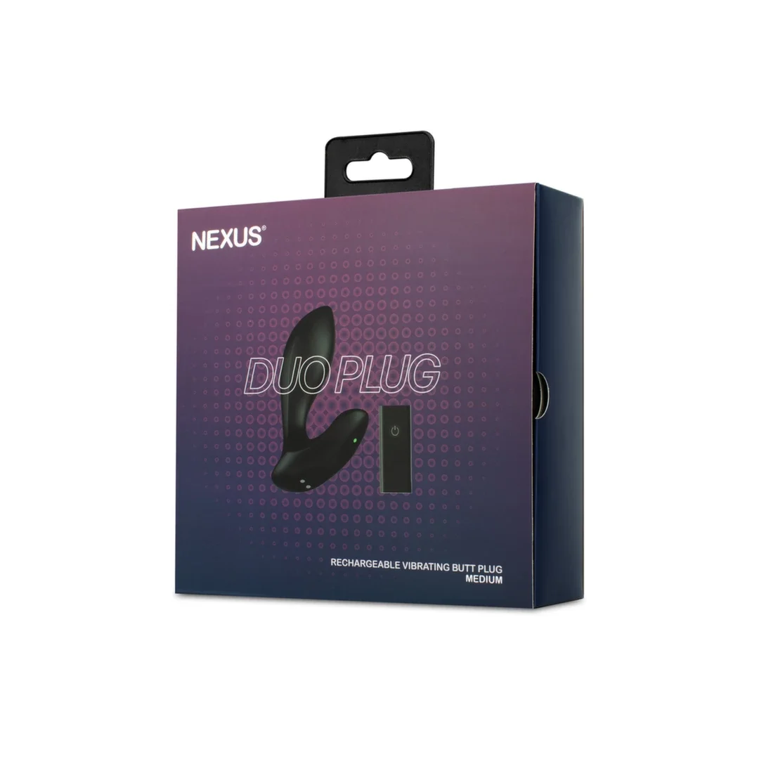 Nexus Duo Plug czarny - silikonowy model wibrujący z pilotem bezprzewodowym — zdjęcie 3