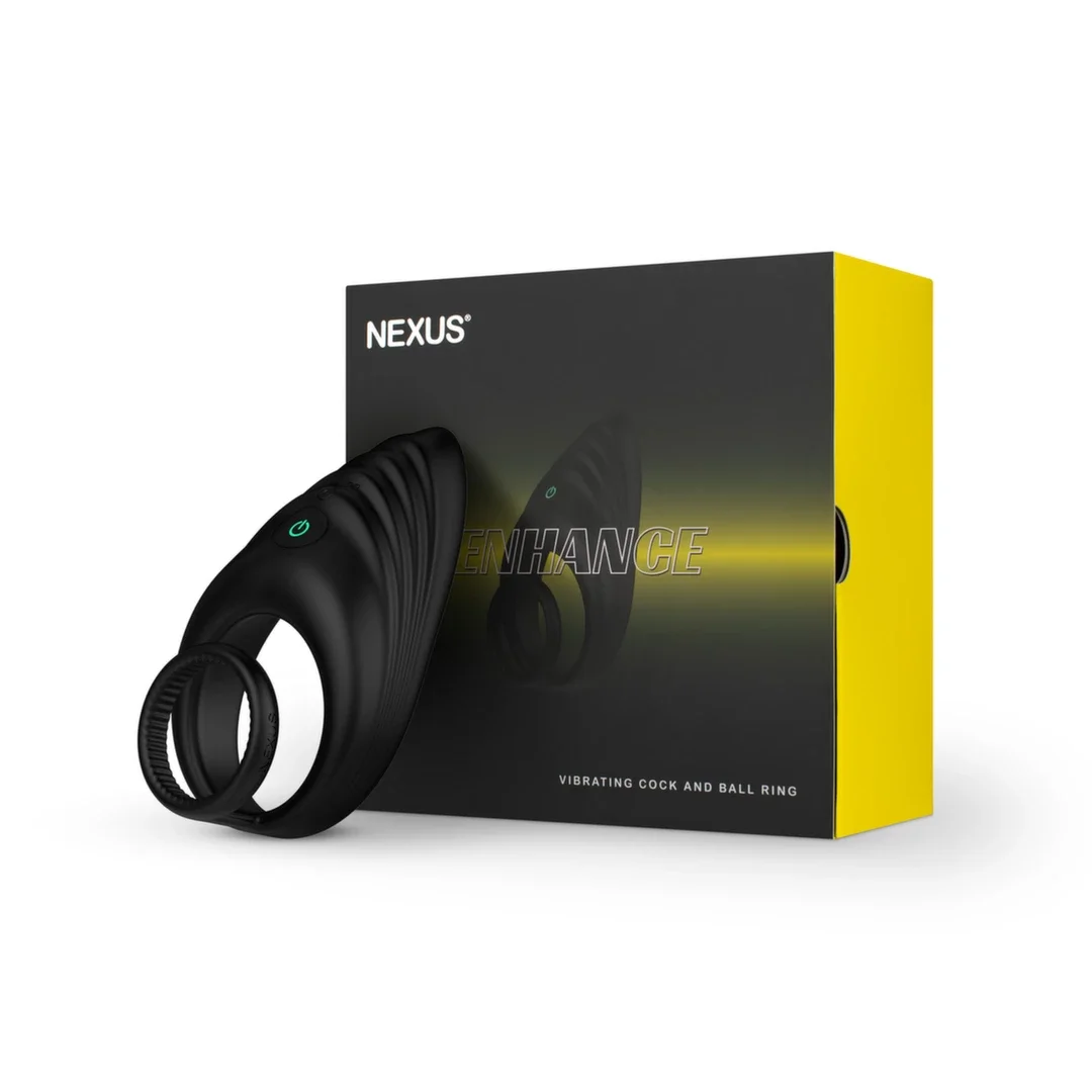 Nexus Enhance - silikonowy pierścień wibrujący, ładowalny, IPX7 — zdjęcie 2