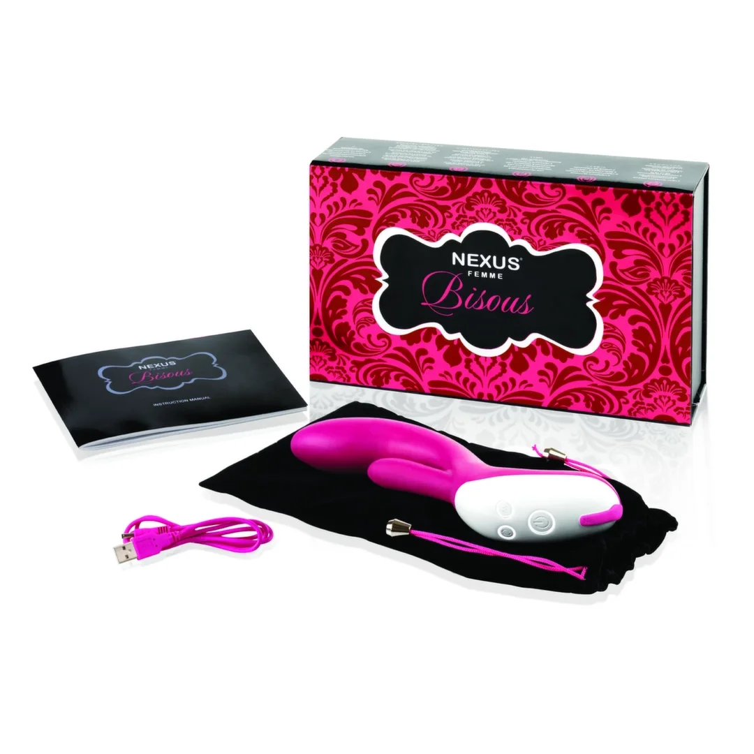 Nexus Femme Bisous - model ze stymulatorem, silikonowy, ładowany USB — zdjęcie 3