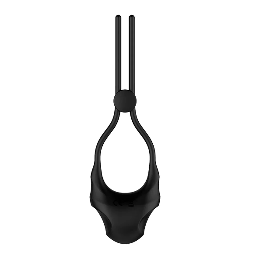 Nexus Forge Czarny Regulowany Pierścień Wibrujący Silikonowy USB — zdjęcie 3