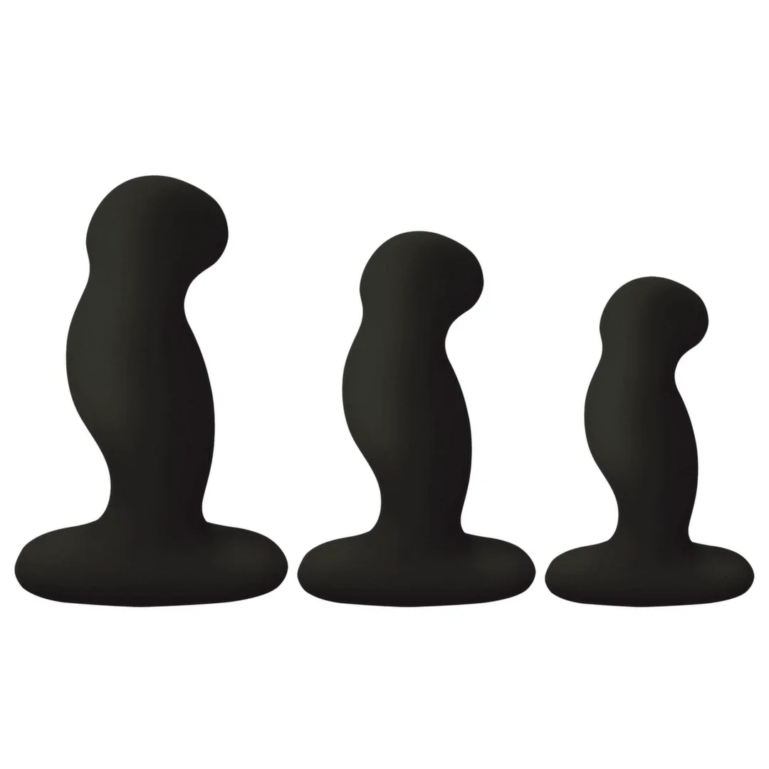 Nexus G-Play Trio+ Black - Zestaw 3 Wibrujących Korkow, 6 Trybow, USB — zdjęcie 2