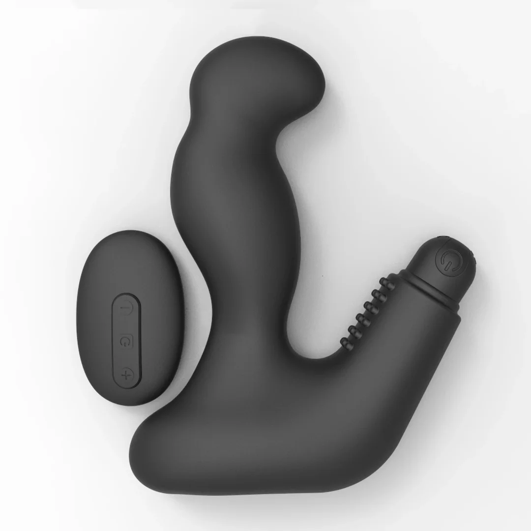 Nexus Max 20 Black - wibrujący korek z pilotem, silikonowy, 10x4 cm — zdjęcie 2