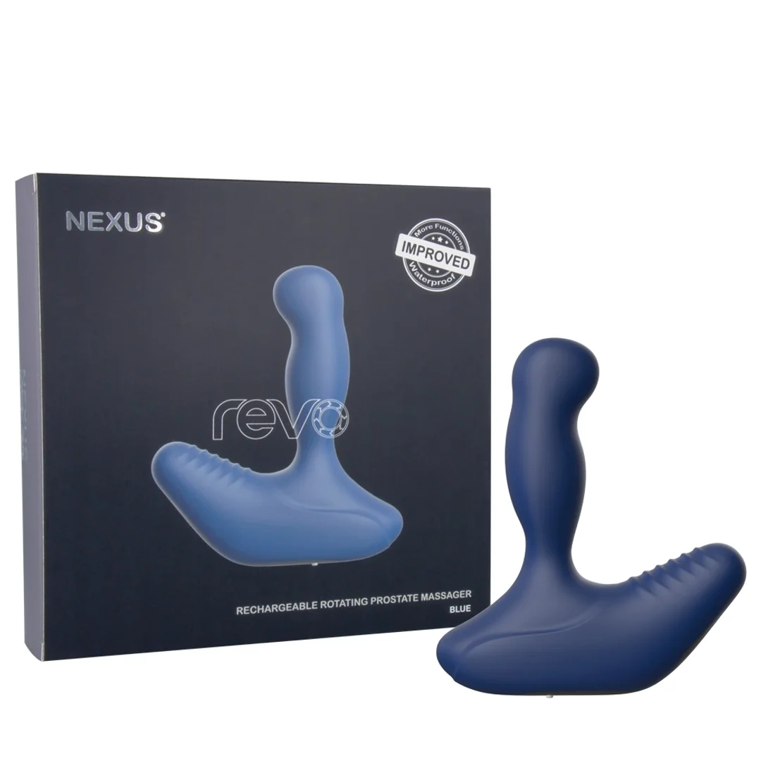 Nexus Revo Blue - masażer z rotacyjną głowką i 6 trybami pracy — zdjęcie 2