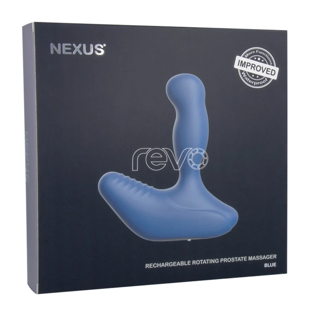 Nexus Revo Blue - masażer z rotacyjną głowką i 6 trybami pracy — zdjęcie 3