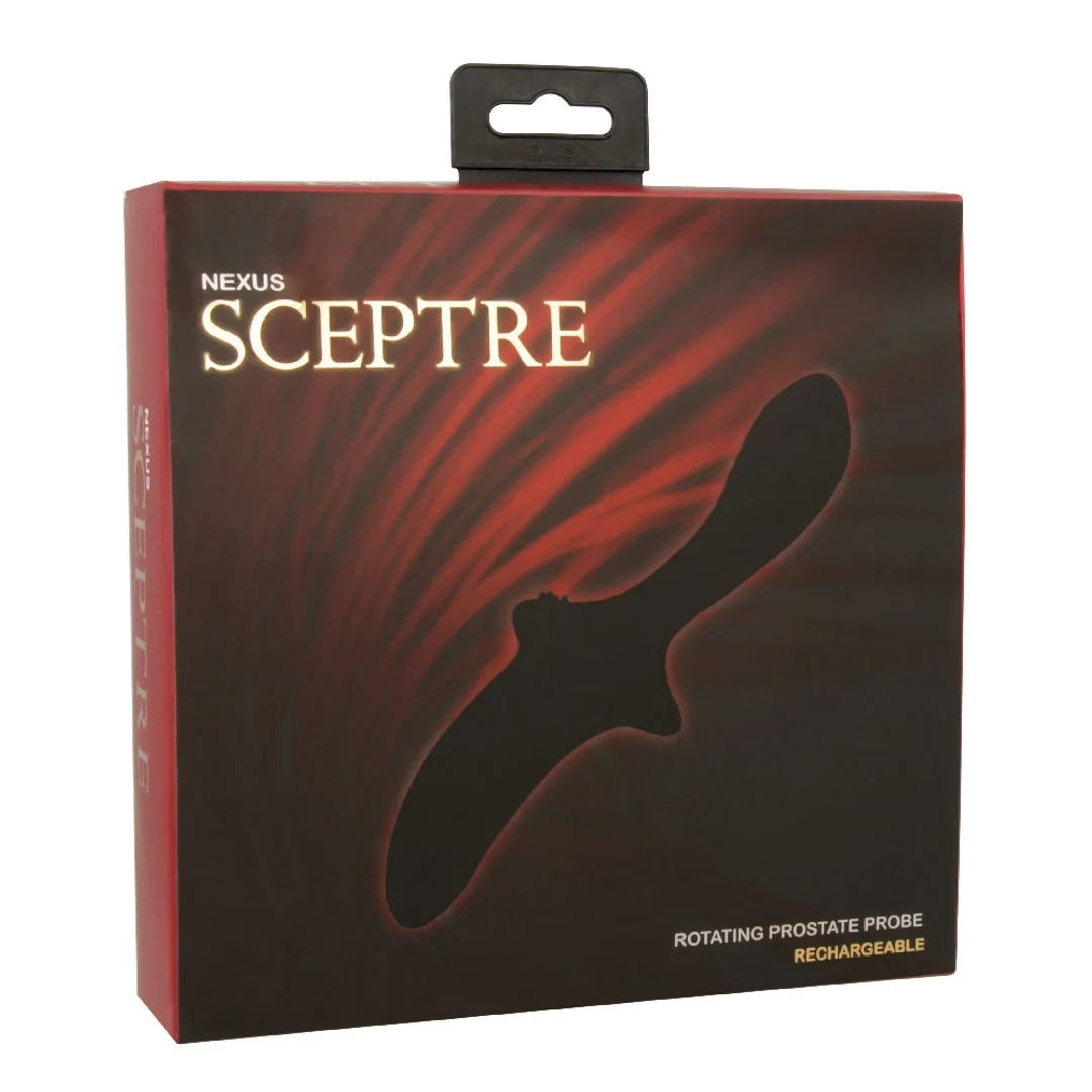 Nexus Sceptre masażer z rotacją, ładowalny, wodoodporny, czarny — zdjęcie 5