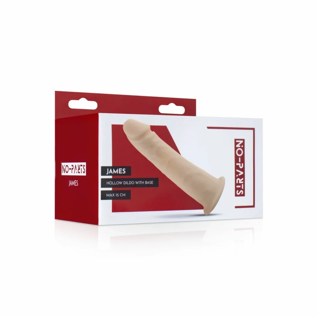 No-Parts James - Model anatomiczny silikonowy 15 cm, pusty środek — zdjęcie 8