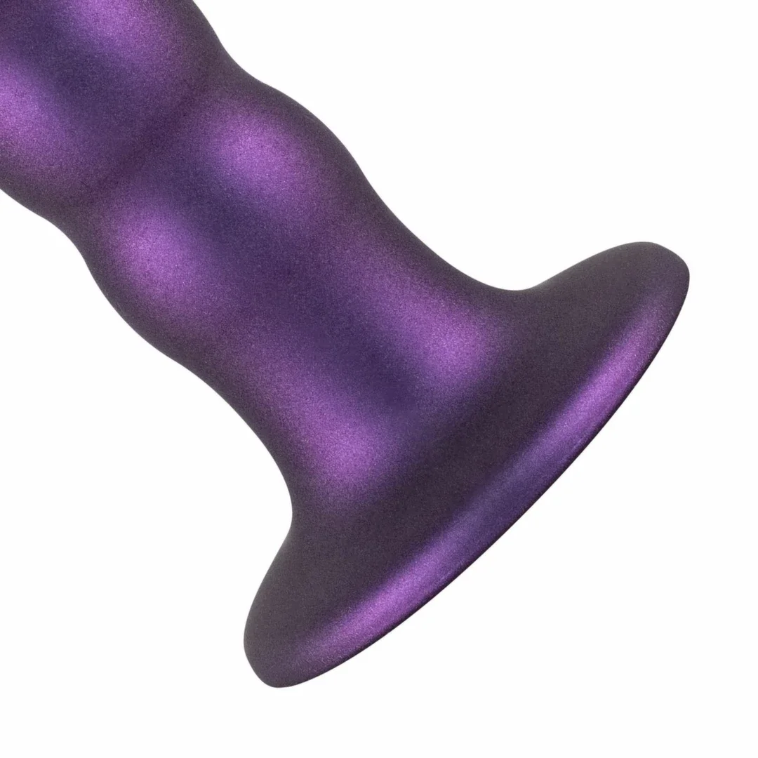 No-Parts Metallic Purple - anatomiczny model silikonowy z przyssawką 17 cm — zdjęcie 2