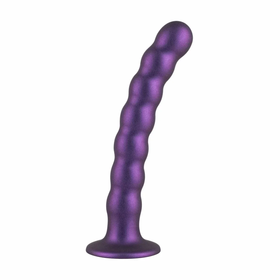No-Parts Metallic Purple - anatomiczny model silikonowy z przyssawką 17 cm — zdjęcie 6