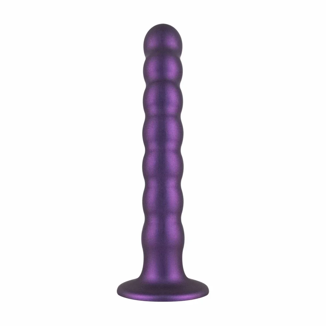 No-Parts Metallic Purple - anatomiczny model silikonowy z przyssawką 17 cm — zdjęcie 7