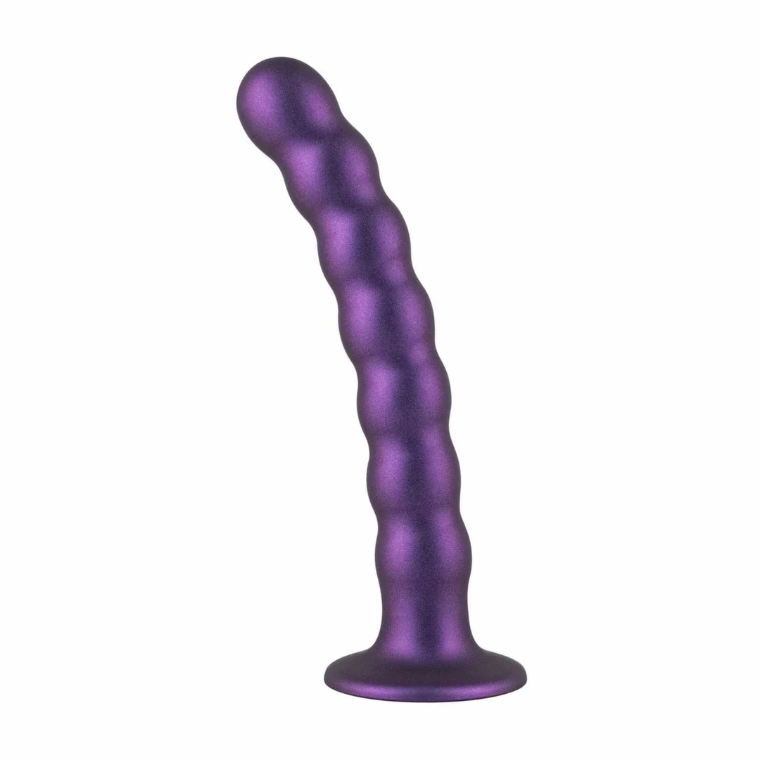No-Parts Metallic Purple - anatomiczny model silikonowy z przyssawką 17 cm — zdjęcie 8